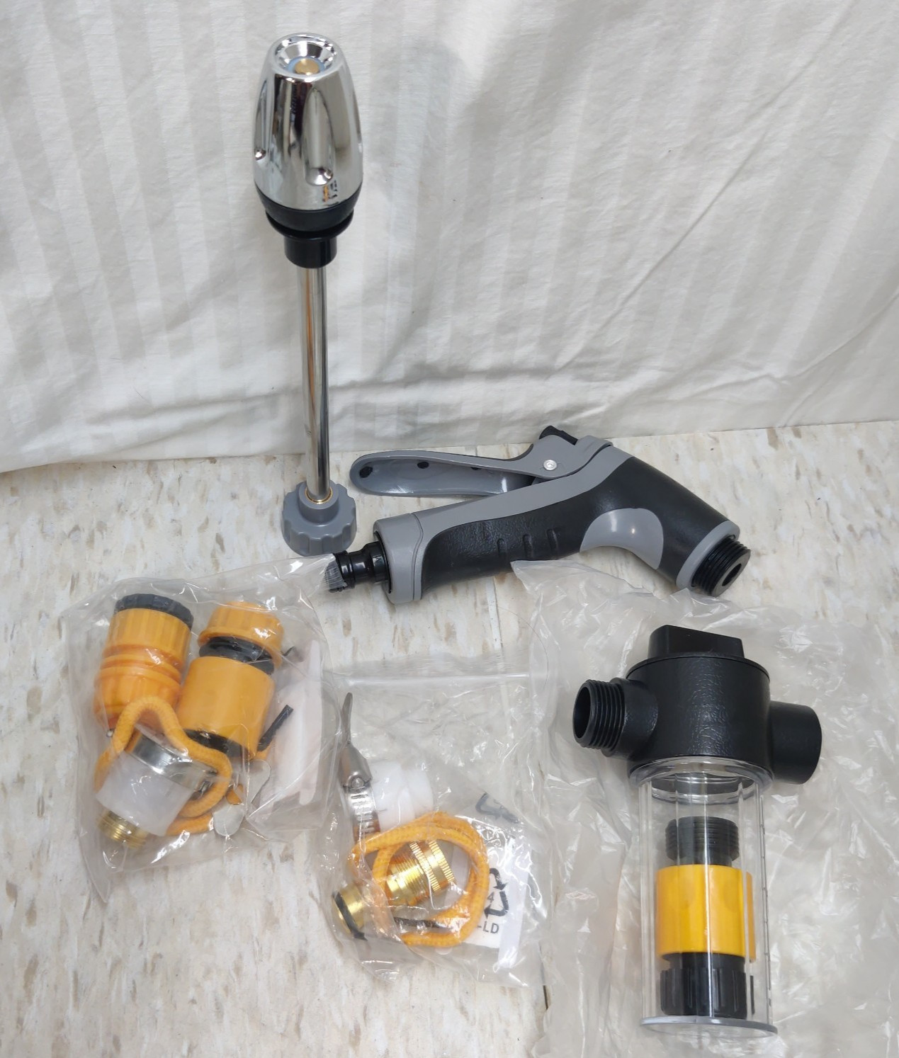 Cordless Power Pressure Washer Gun Durable Stainless Steel 360 Rotation 3 Modes