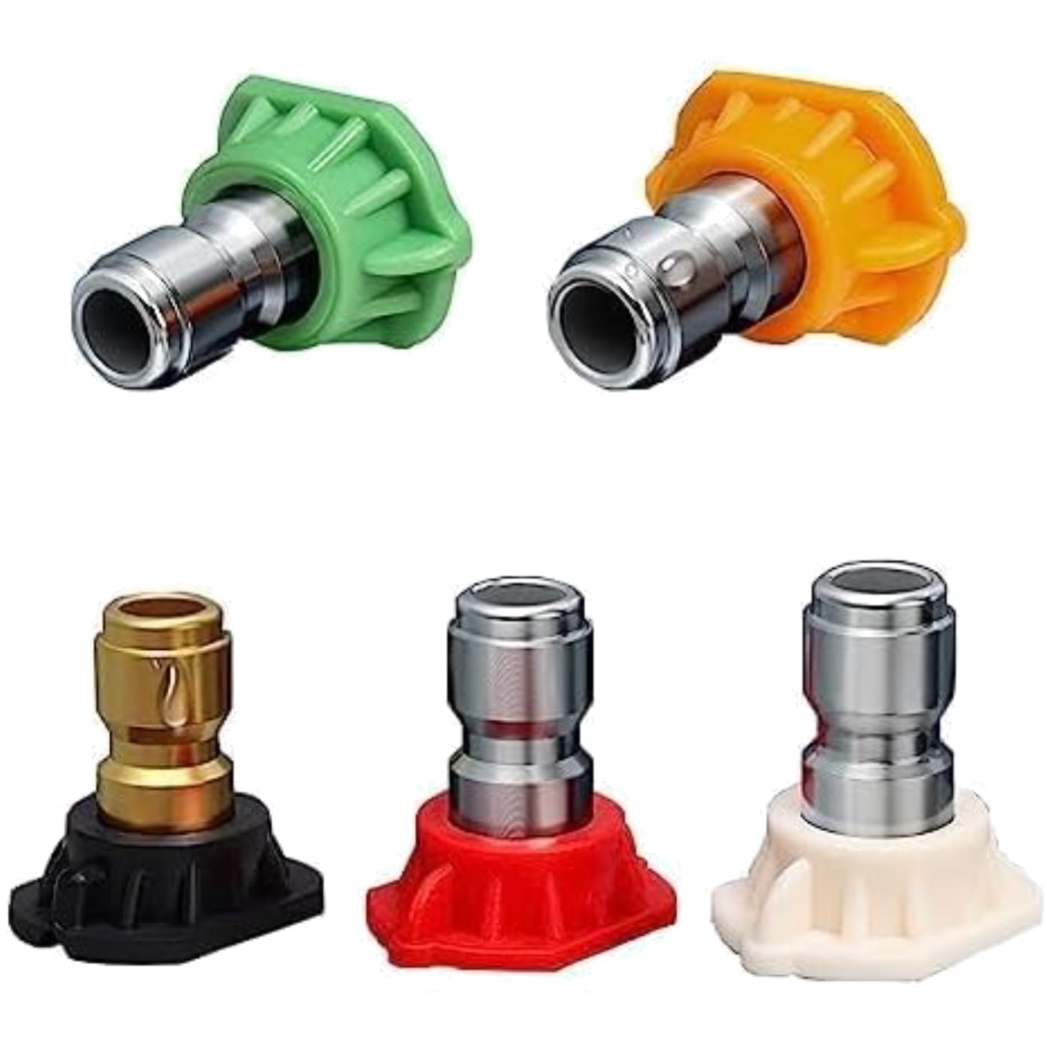Pressure Washer Nozzle Tips 5 Pack, 2.0 GPM, 1/4 Quick Connect