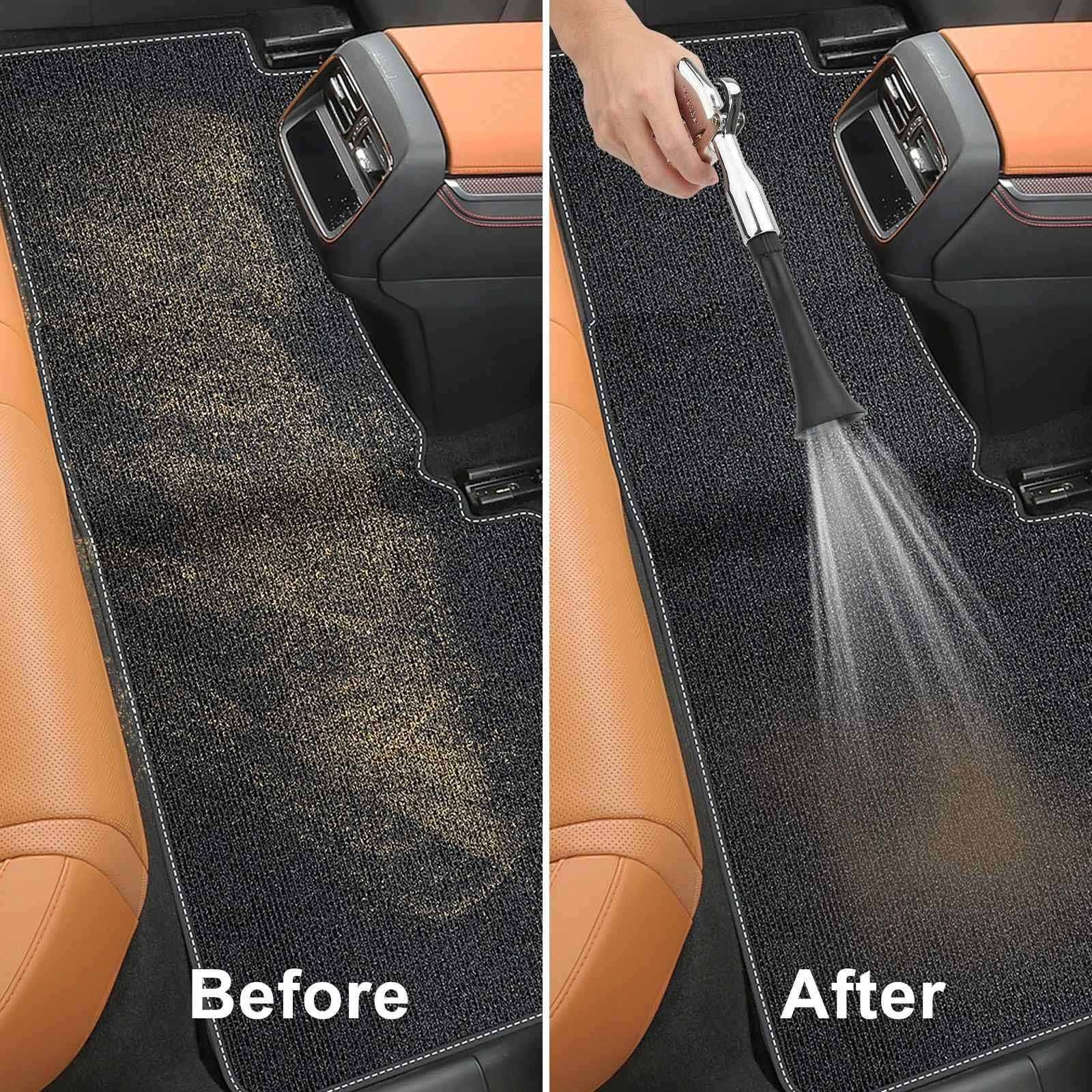360° Rotating Tornado Air Gun fit for Auto Interior Cleaning 2 Interchangeable T