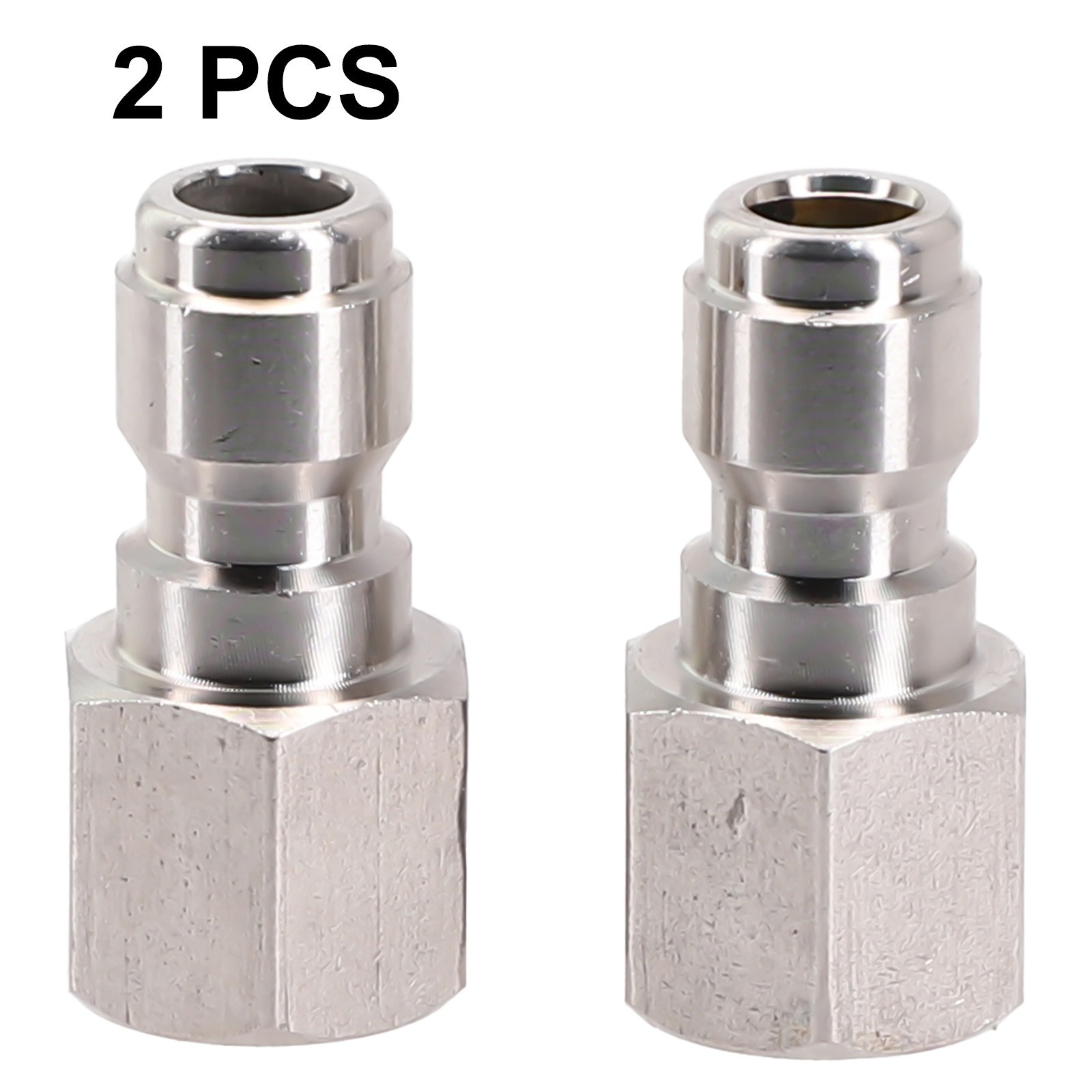 2X Pressure Washer Coupler Stainless Steel 1/4 Inch Quick Connect To Female NPT