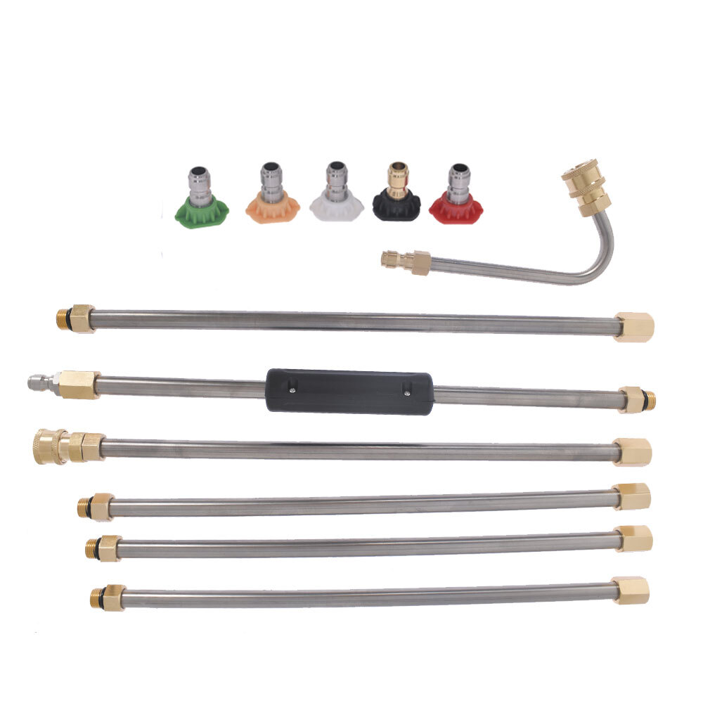 4000PSI High Pressure Washer Extension Wand Replace Lance 5 Cleaner Nozzle Tips