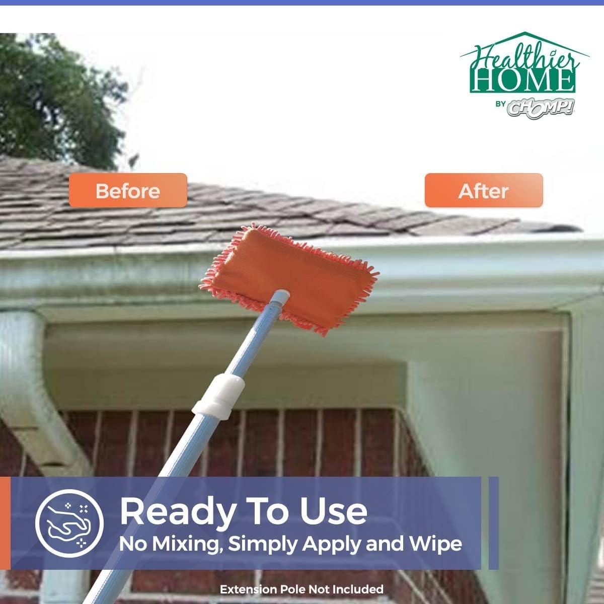 Eco-Friendly Microfiber Gutter Cleaner Tool – Safe for Ground Use & Easy to Use