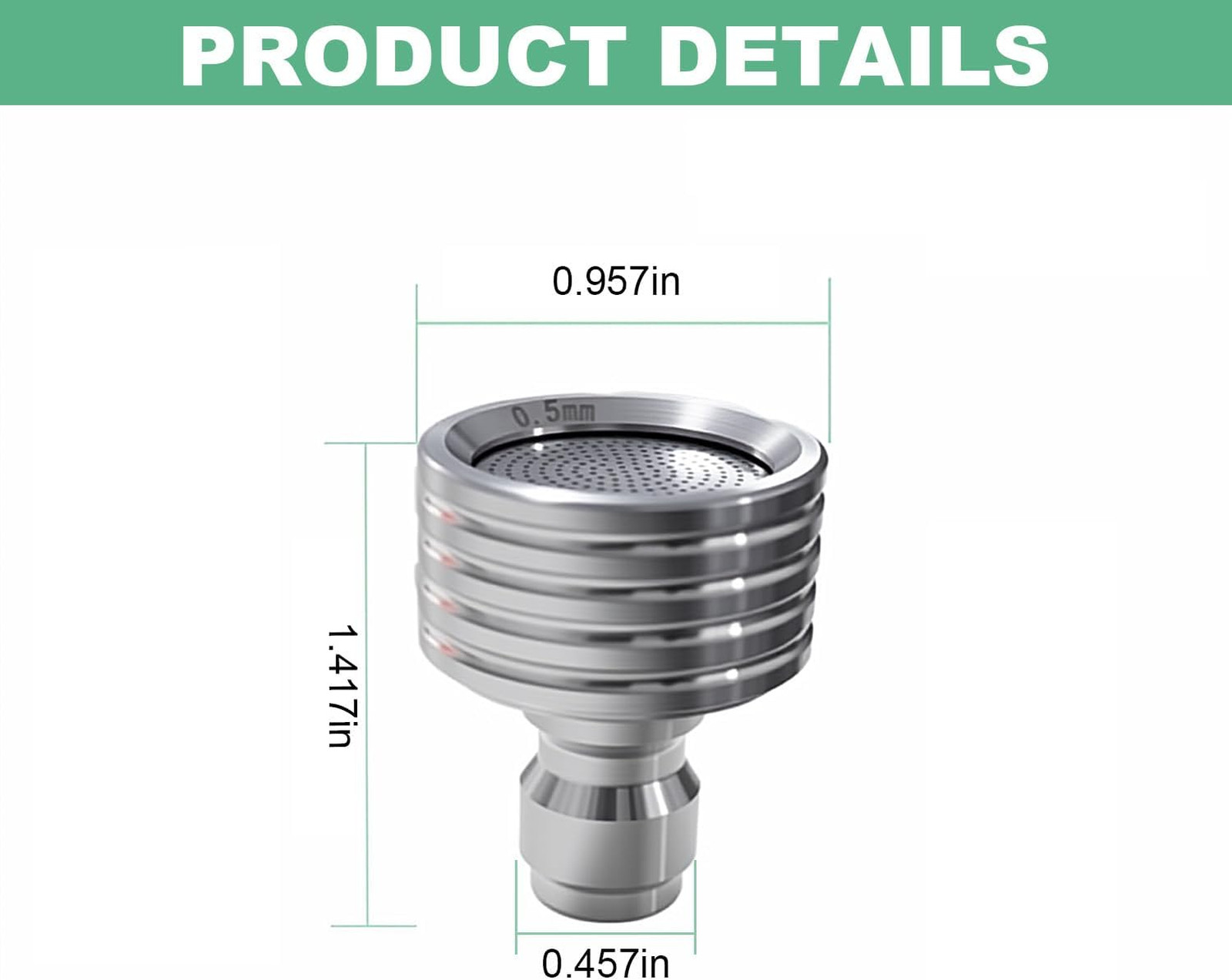 Stainless Steel Pressure Washer Nozzle Tips 0.3mm 0.4mm 0.5mm Quick Connect