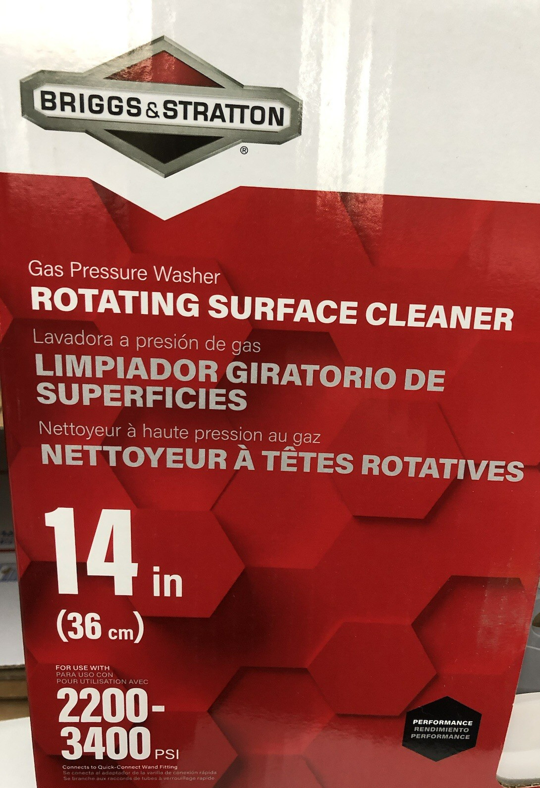 Briggs & Stratton 14-in 3400 PSI Rotating Surface Cleaner for Pressure Washers