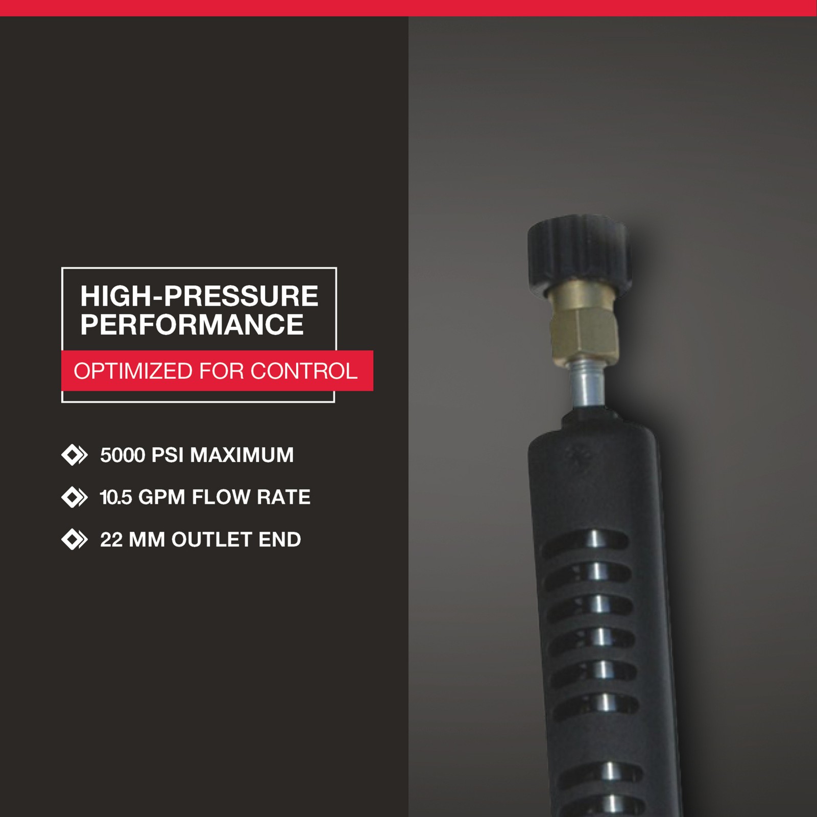 NorthStar Pressure Washer Trigger Spray Gun/Lance Combo, 5000 PSI, 10.5 GPM