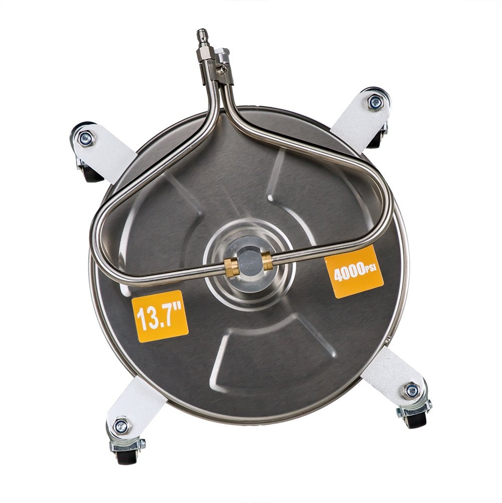13.7″ Pressure Washer Surface Cleaner with 4 Wheels Stainless Steel Brand New