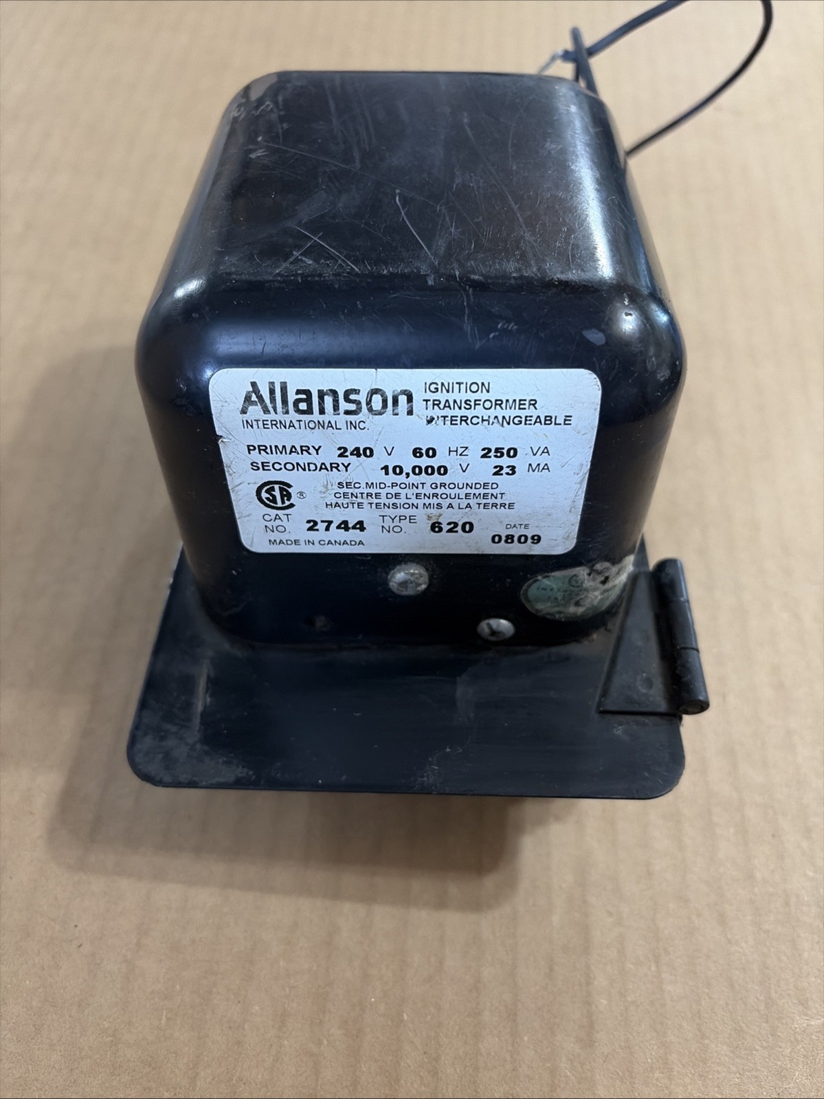 Allanson Burner Transformer 2744 620, Wayne 23103/E, EH-EH, 230V