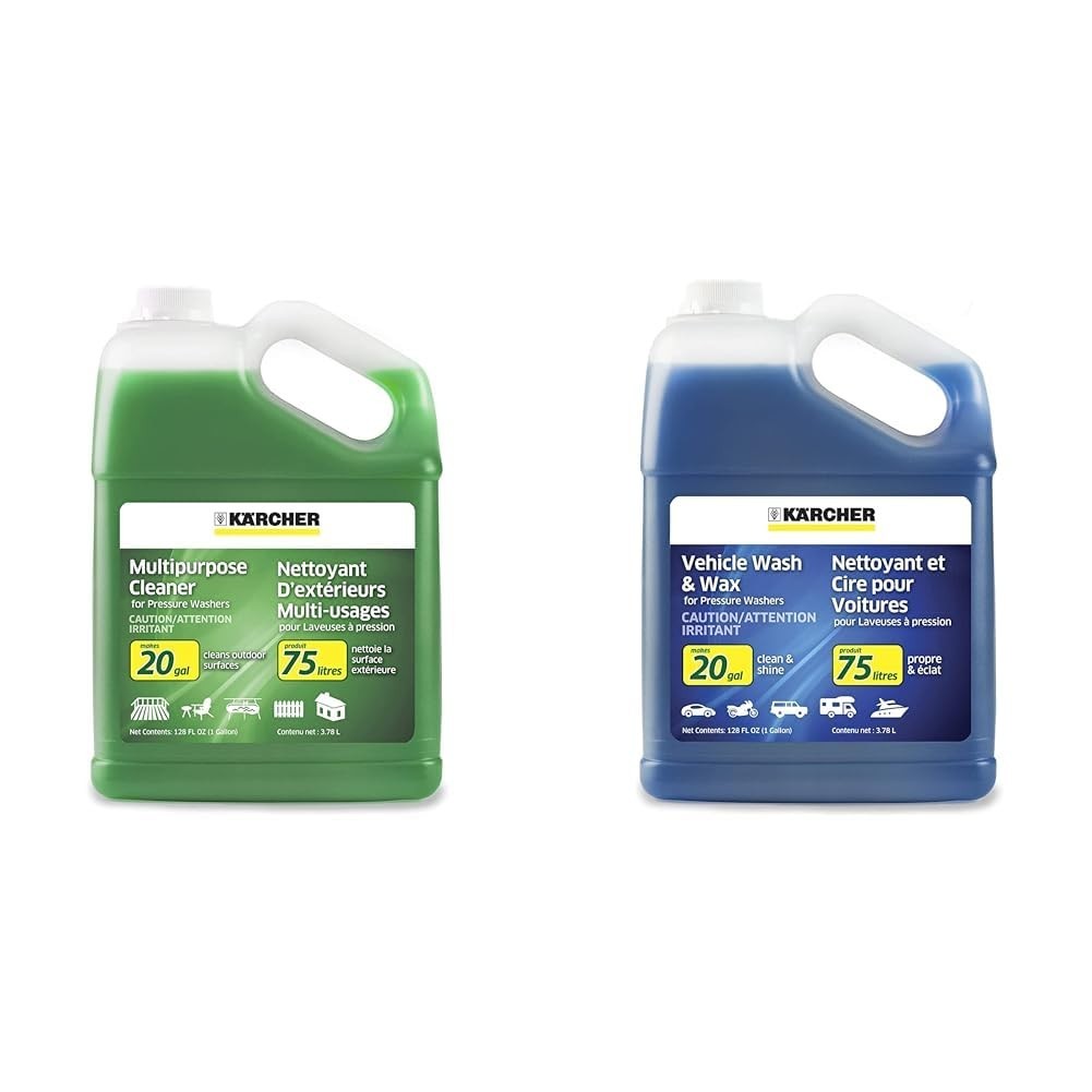 Multi-Purpose Pressure Washer Soap Concentrate Bundle – 1 Gallon for Car Wash &