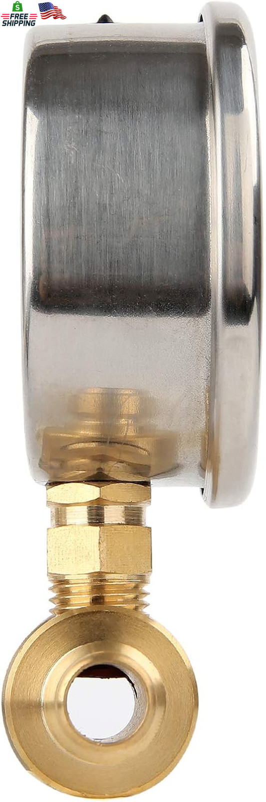 Measureman 2-1/2″ Pressure Washer Gauge, Pressure Gauge Kit, 3/8 Inch Quick Conn
