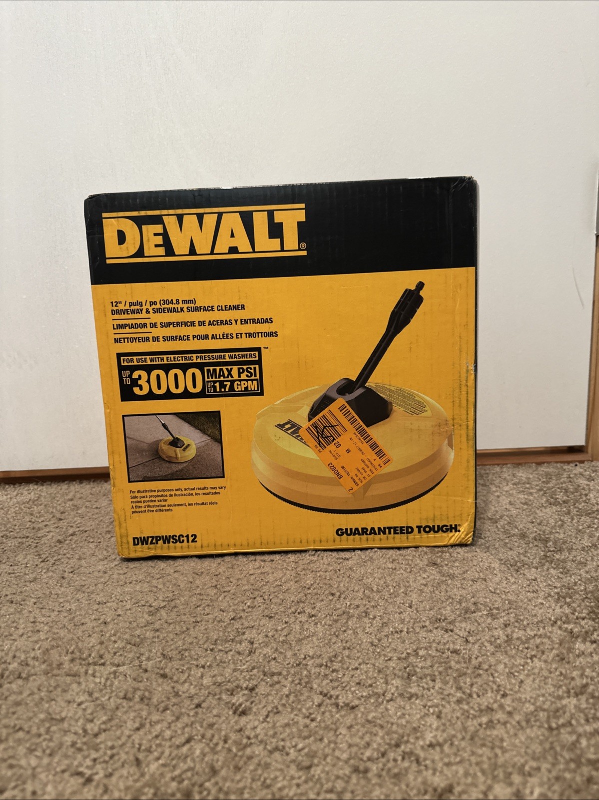 DEWALT 12 in. Rotating Surface Cleaner Pressure Washer Attachment (3000 PSI MAX)
