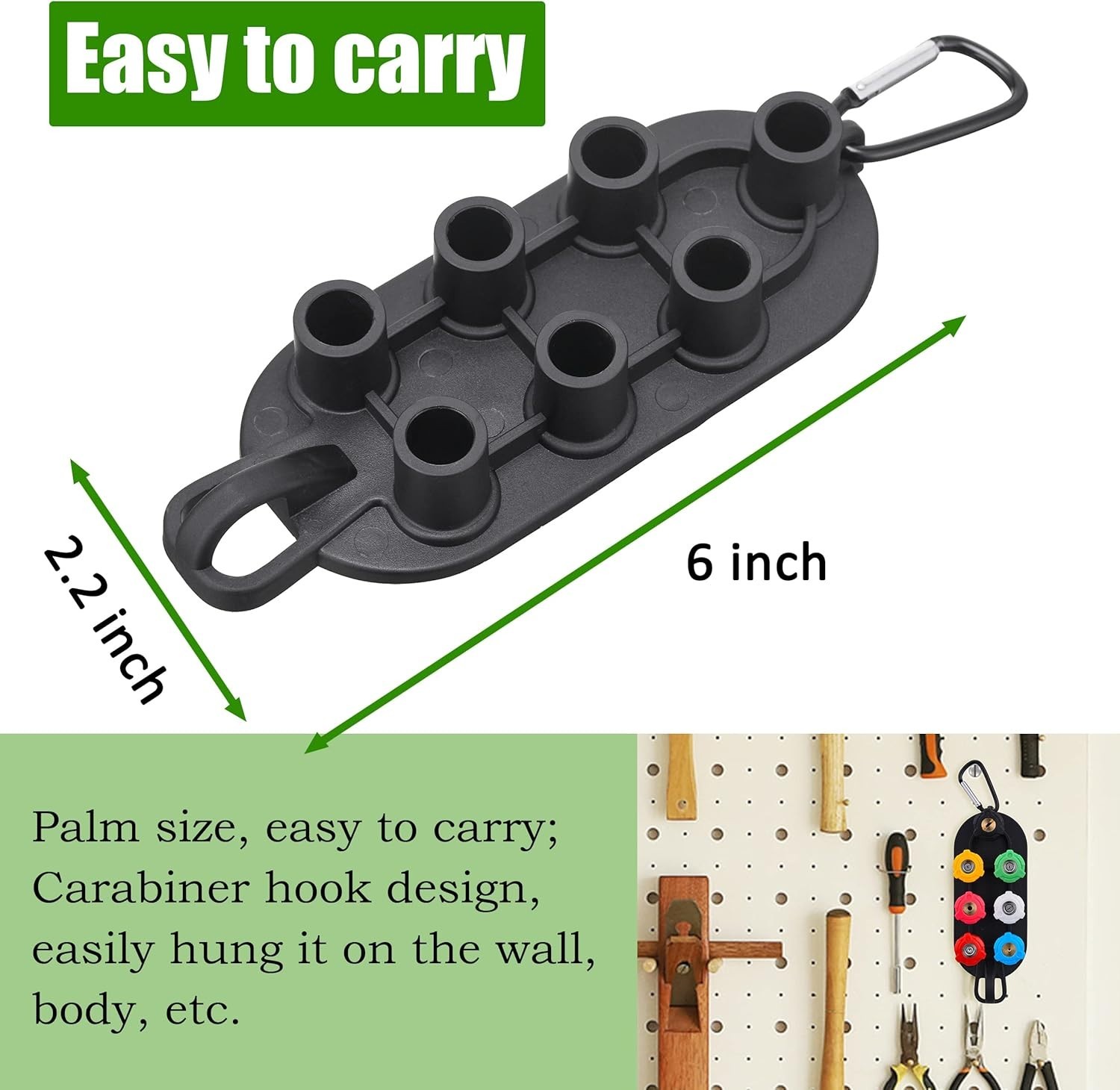 Stainless Steel Turbo Nozzle with 7 Spray Tips for Efficient Pressure Washing