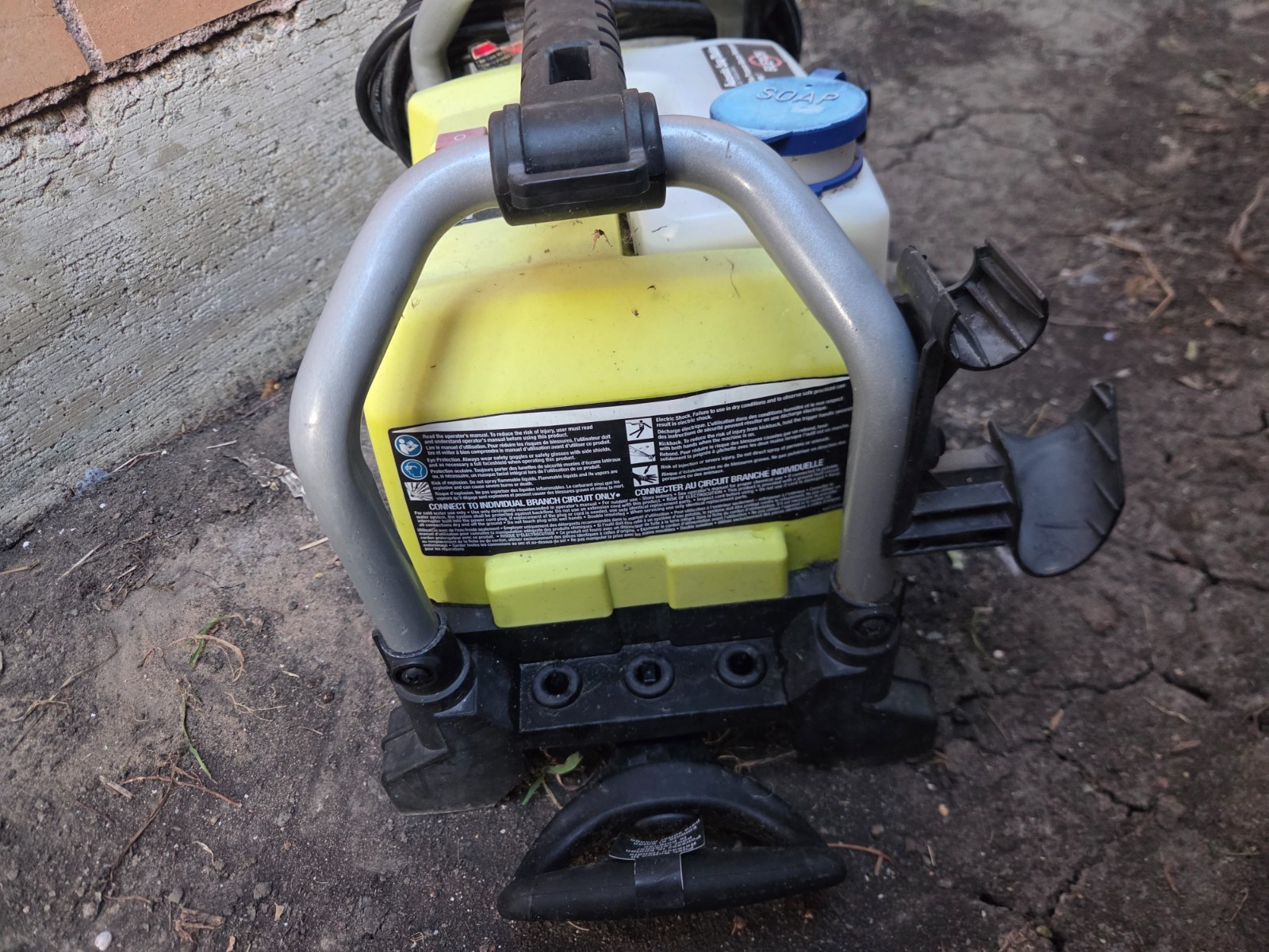 RYOBI 1900 PSI 1.2 GPM Electric Pressure Washer – No Hose or Wand