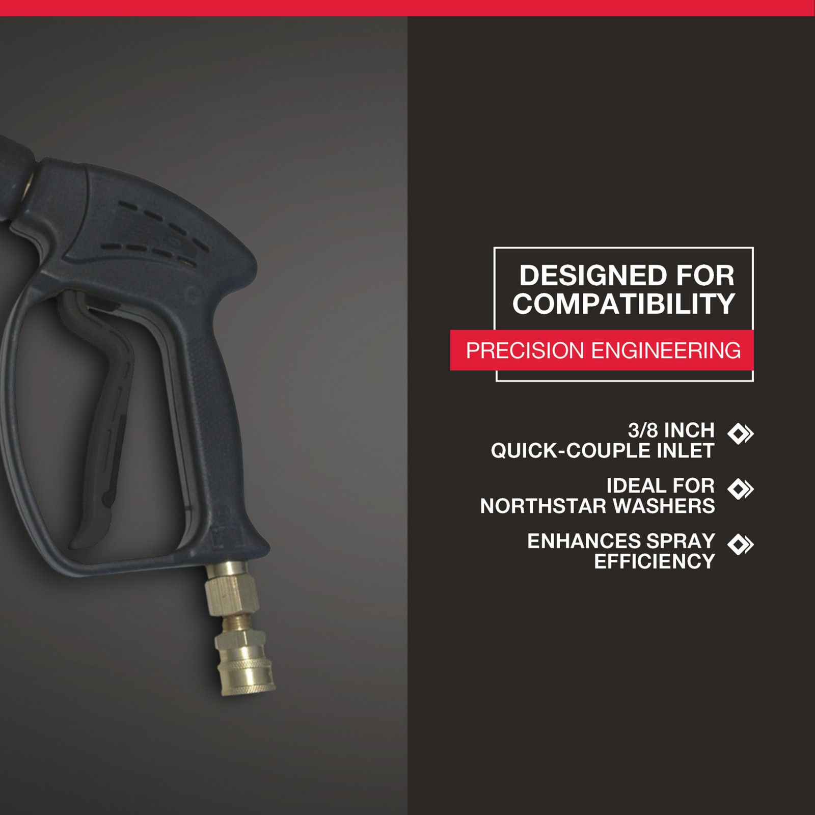 NorthStar Pressure Washer Trigger Spray Gun/Lance Combo, 5000 PSI, 10.5 GPM