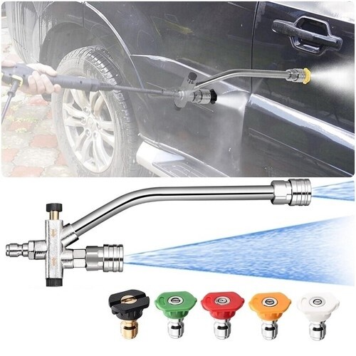 2025 Dual Head Accessory Pressure Washer Foam Cannon with 5 Nozzles Car Wash Kit