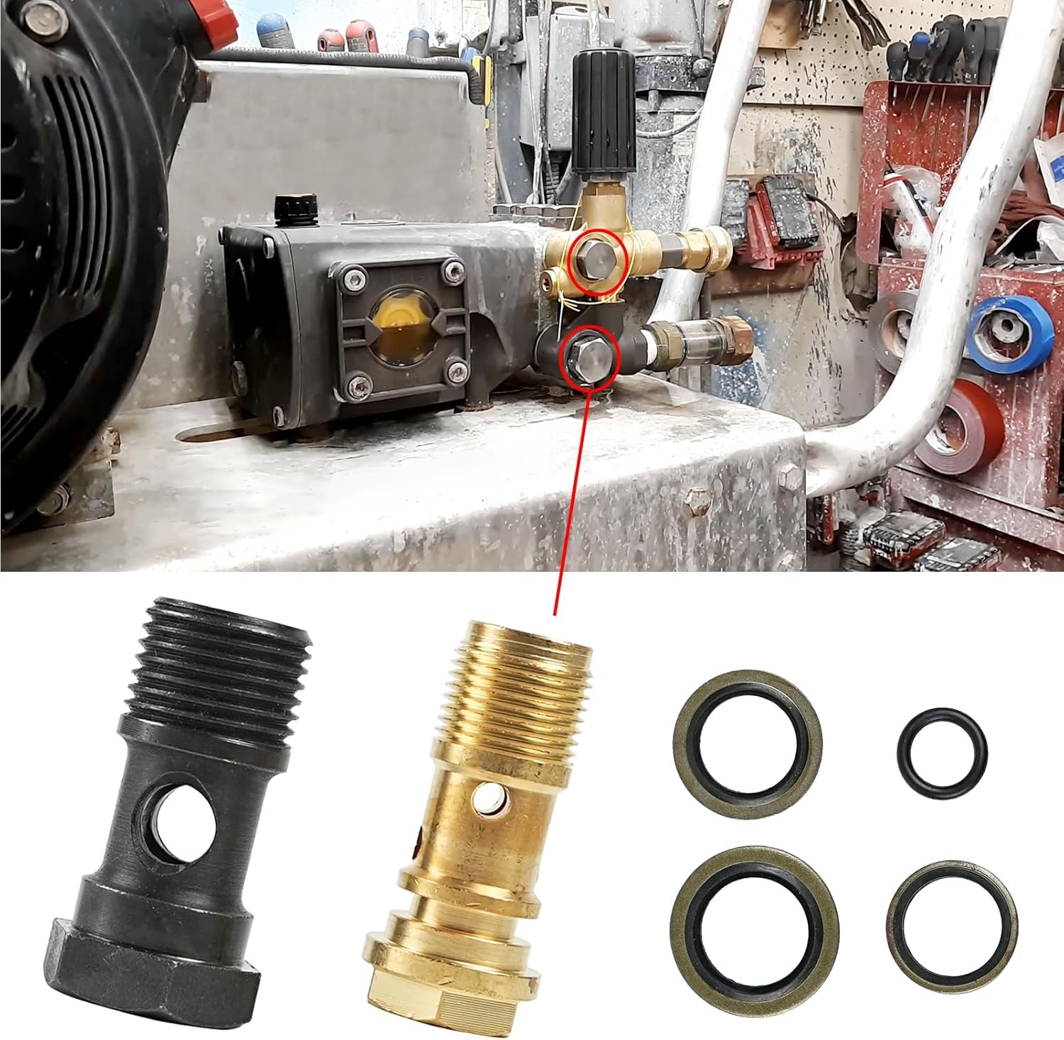 AR2119 Gymatic 3/B Unloader Mounting Bolt Kit for Annovi Reverberi XM RK Series