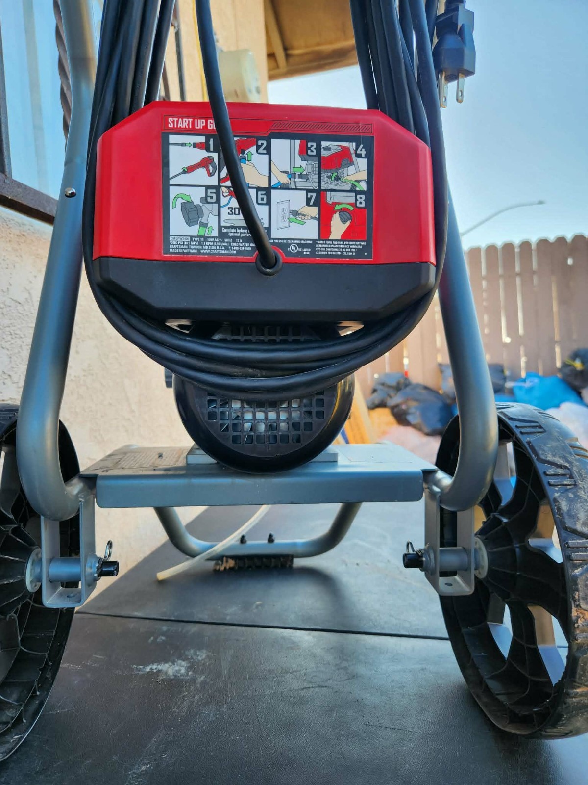 Craftsman 2400-PSI 1.1-GPM Corded Electric Pressure Washer For Parts Untested