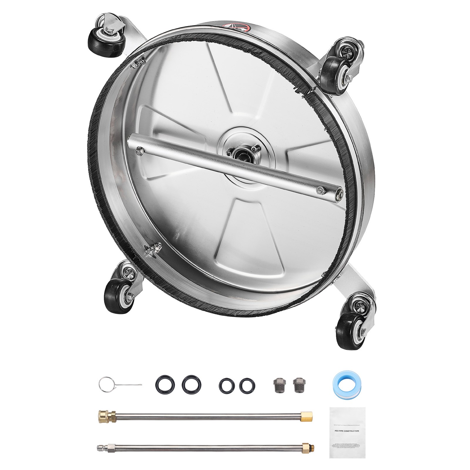 Uimoso 16.5″Pressure Washer Surface Cleaner 4Wheels Stainless Steel 4000 Max PSI