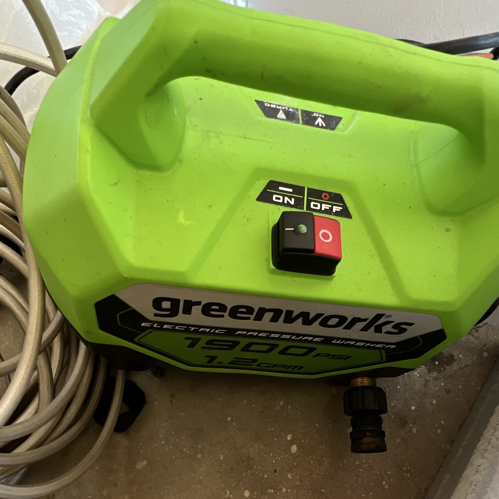 Greenworks 1900 PSI 1.2 GPM Corded Electric Cold Water Pressure Washer