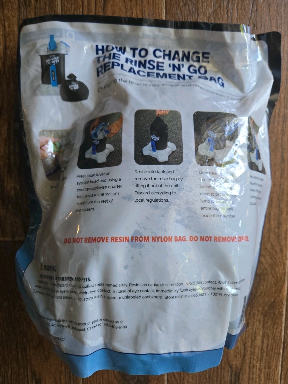 Unger Professional Rinse’n’Go Spotless Car Wash Resin Filter Replacement Bag NEW