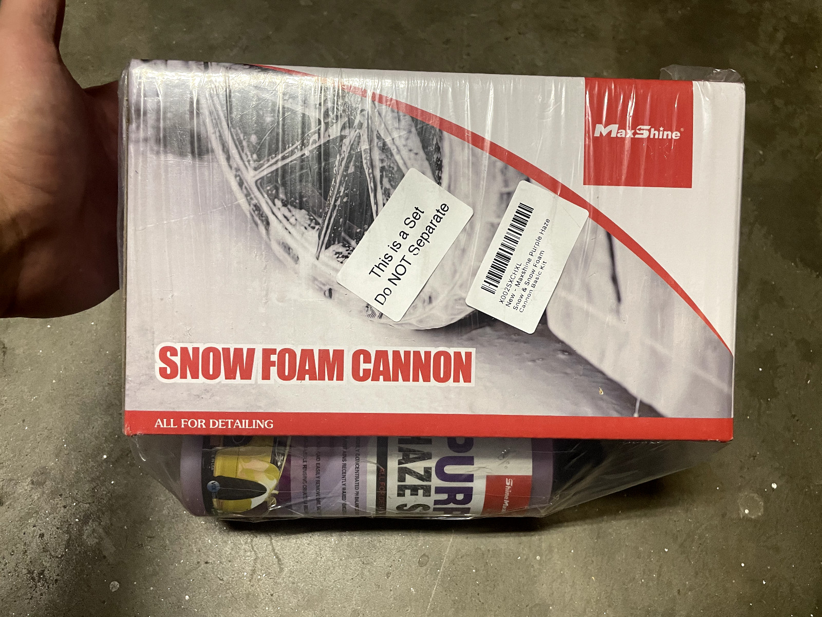 Maxshine Snow Foam Cannon Lance & 16oz Purple Haze Snow Soap -Use w/ Garden Hose