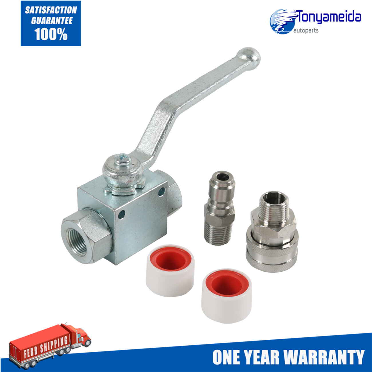 3/8″ Ball Valve for Pressure Washers Max 4500 PSI 3/8″ fitting Female Out