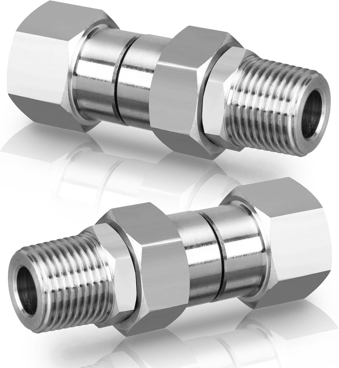 3/8” NPT Pressure Washer Swivel Fitting, Anti-Twist 3/8” Swivel Male to Femal…