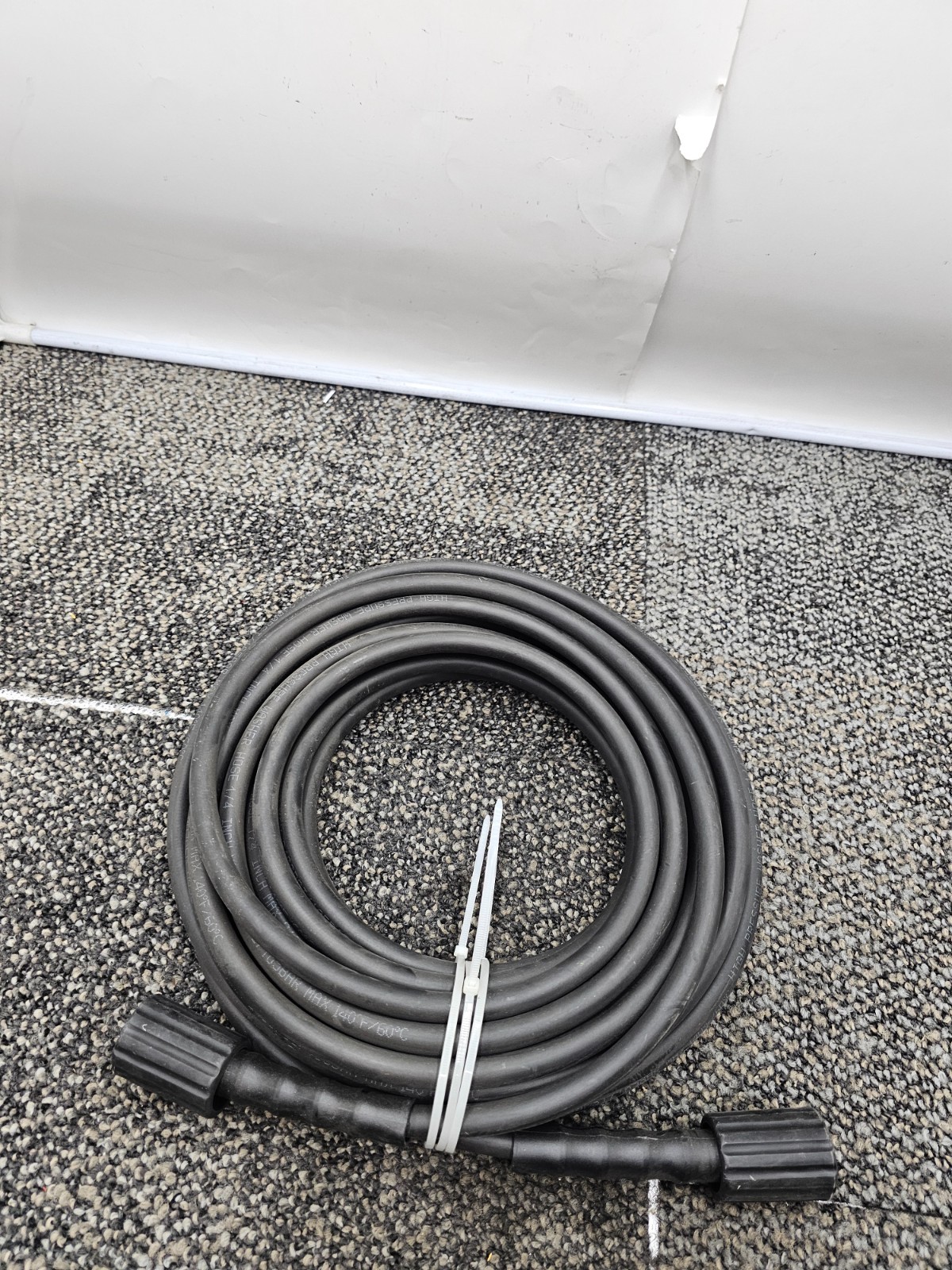 25 FT x 1/4 Inch 4800MAX PSI Pressure Washer Replacement Hose Black