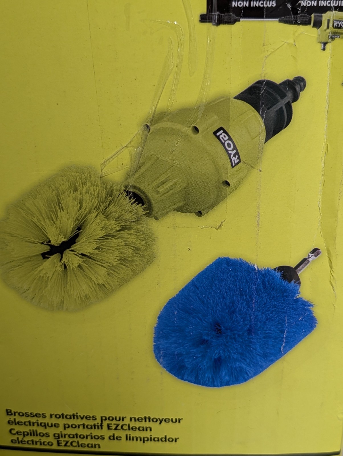 Ryobi EZClean Power Cleaner Spinning Brushes RY3112SB