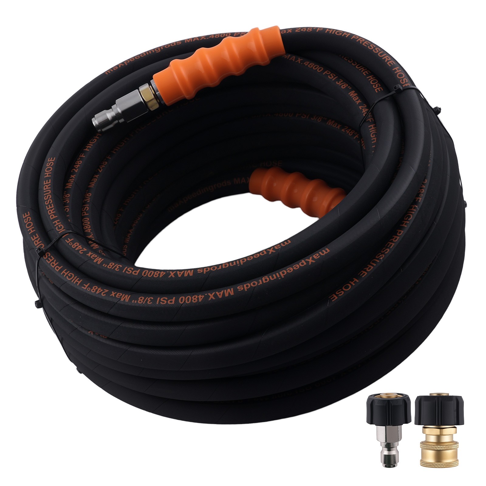 3/8″ Pressure Washer Hose 70FT 4800PSI Flexible Steel Wire Braid
