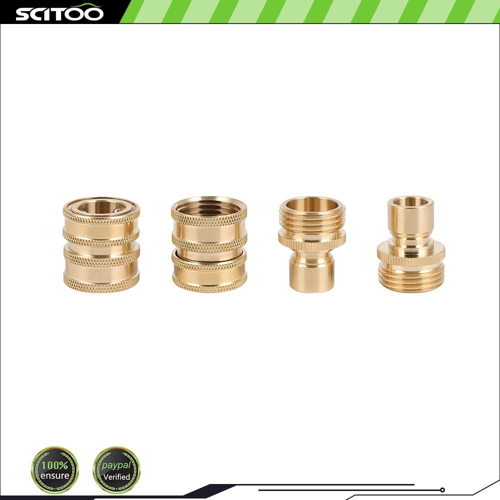 3/4″ Garden Hose Quick Connect Water SOLID Brass Female Male Connector Set New