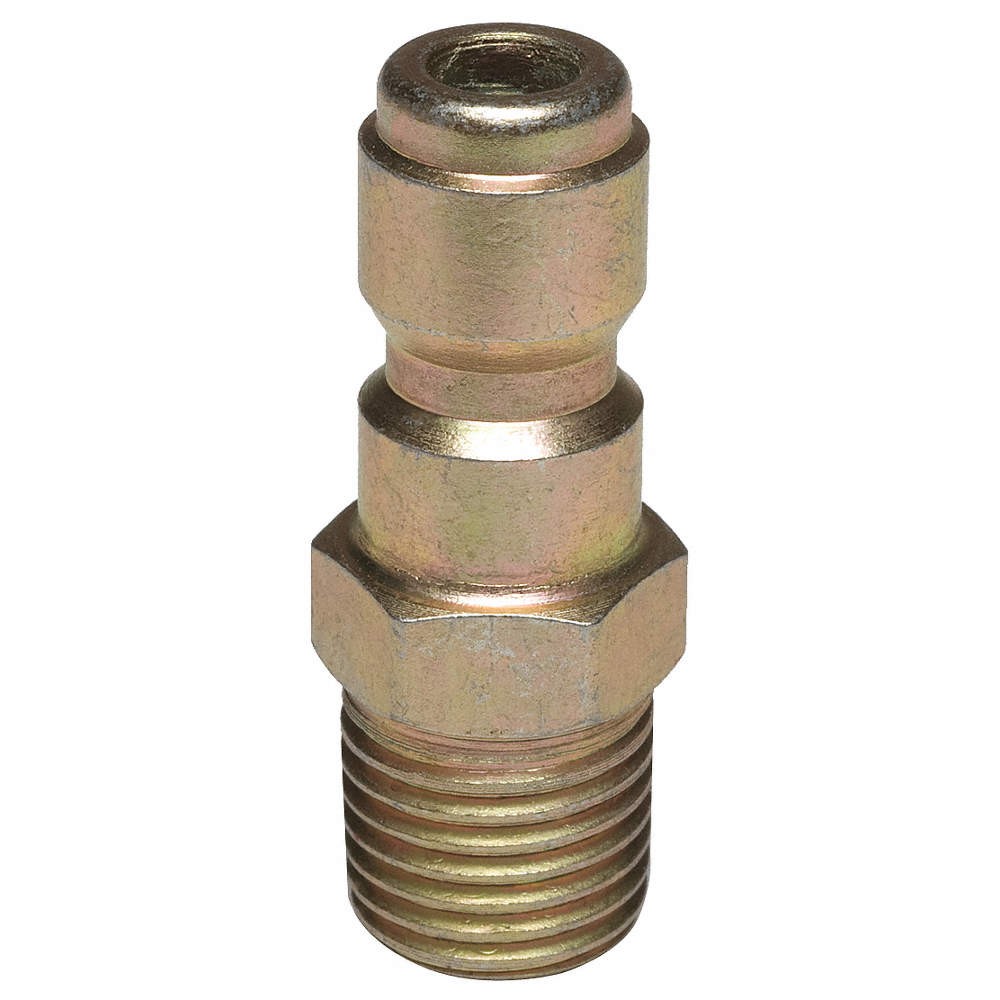 GRAINGER APPROVED 1MDG8 Quick Connect Plug,1/4 (M)NPT PK 10