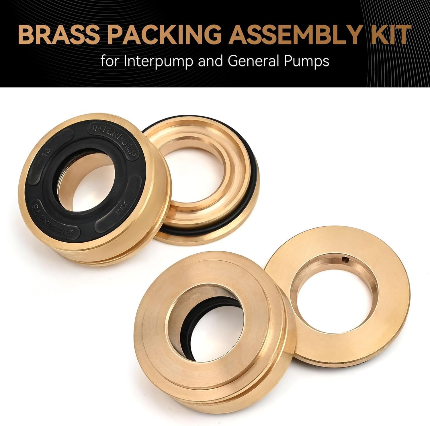 Compatible for General Pump Rebuild 20mm Kit – Replacement Packing Kit for 20mm
