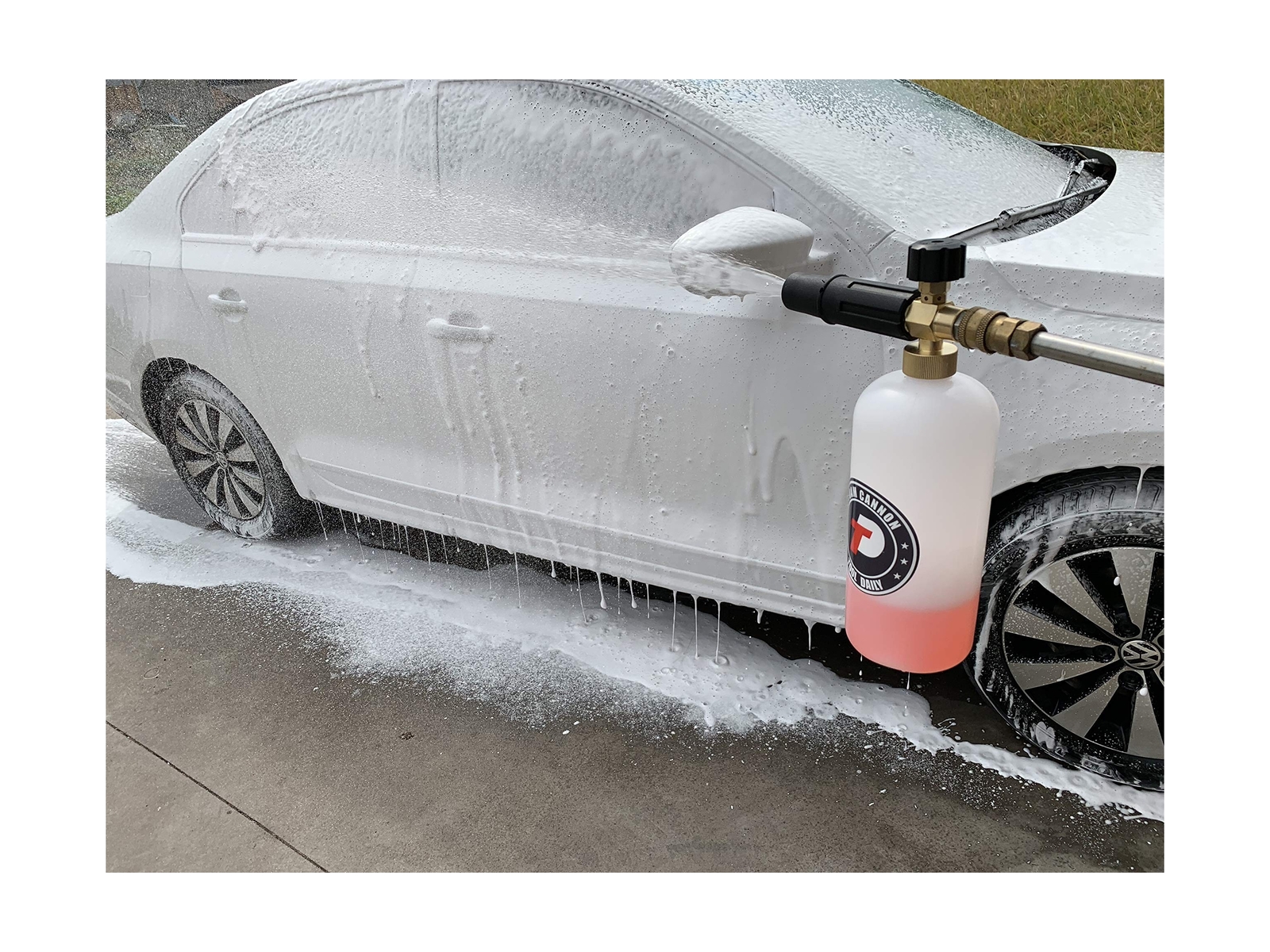 Tool Daily Foam Cannon with 1/4 Inch Quick Connector, 1 Liter, 5 Pressure Was…