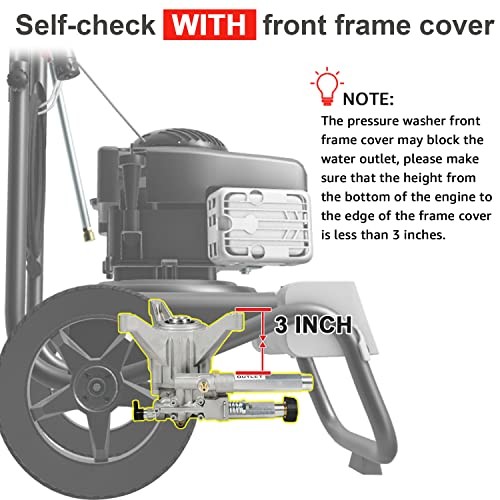 YAMATIC Pressure Washer Pump Max 2500 PSI 2.2 GPM Replacement