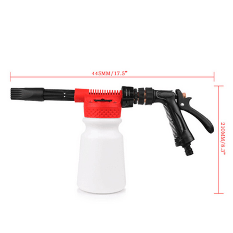 900ML Snow Foam Washer Gun Car Wash Soap Lance Cannon Spray Pressure Jet Bottle