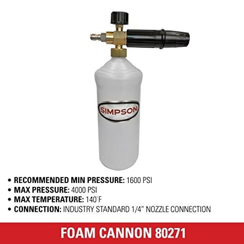 High-Pressure Washer Foam Cannon 1L with 1/4″ Quick Connector – Car Wash Tool