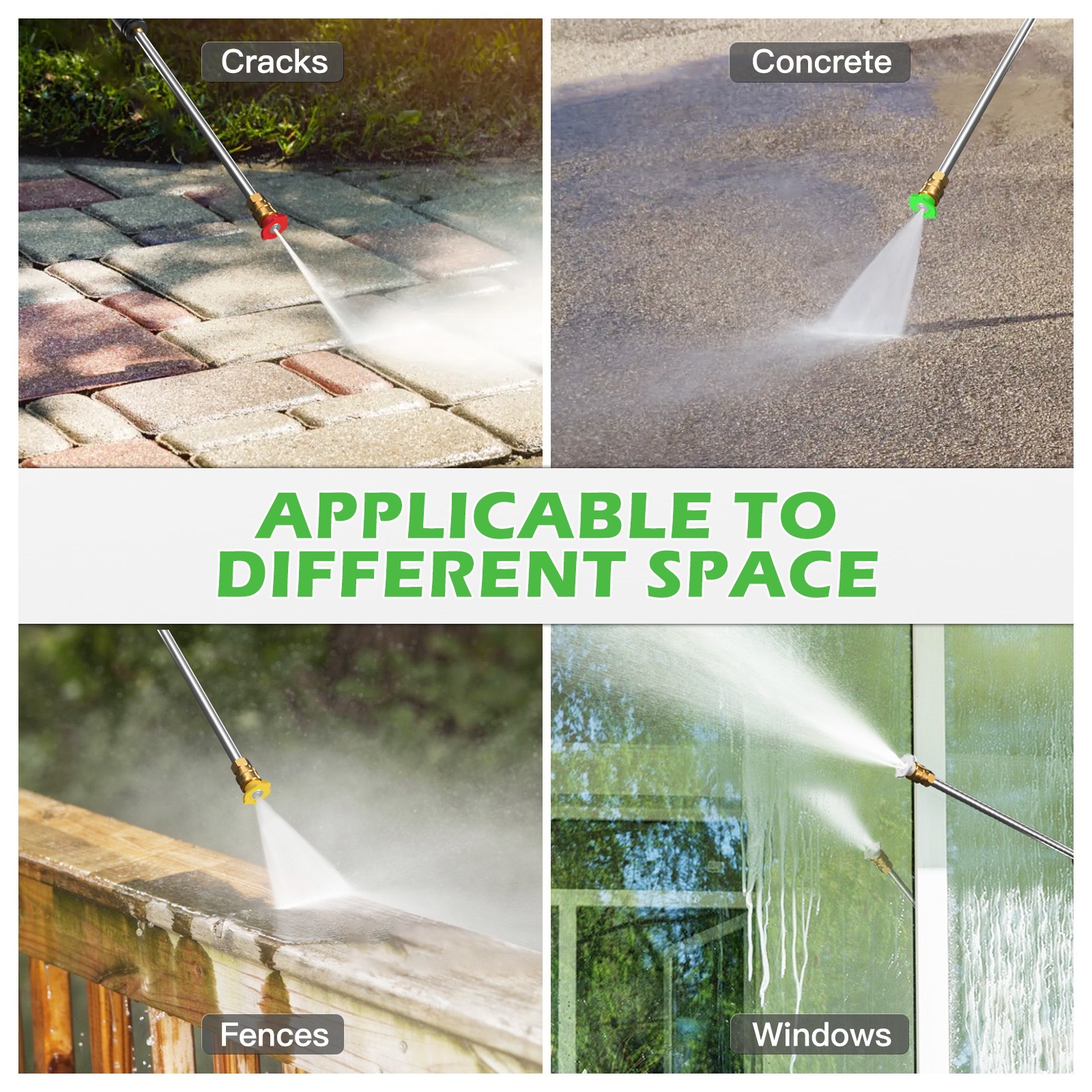 Pressure Washer 4200PSI 2.0GPM, Powerful Cleaning, 4 Nozzle Tips, for Car