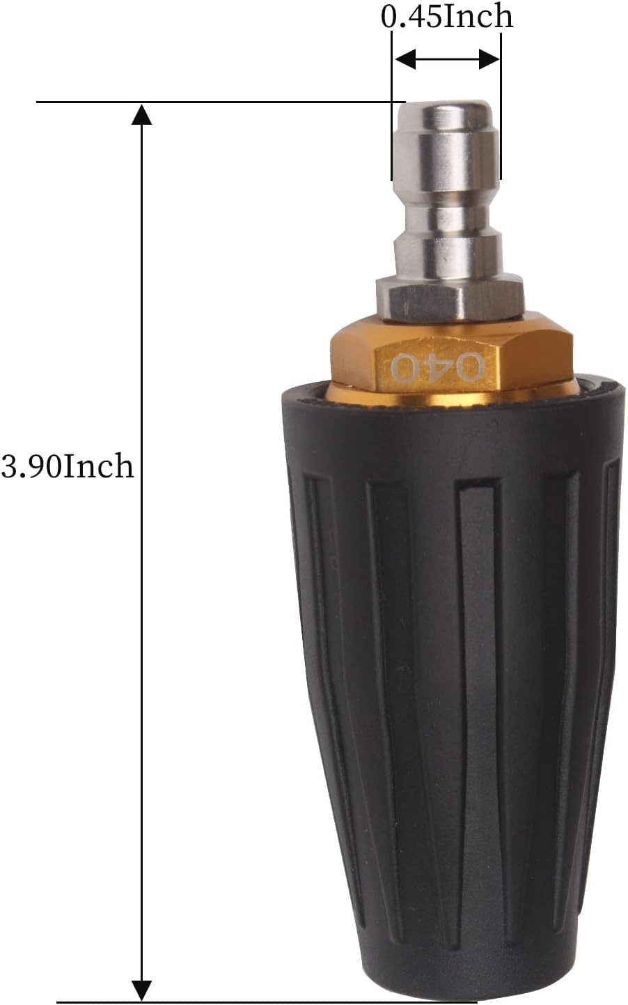 Versatile 4000PSI Turbo Nozzle with Quick Connect and 7 Tips for All Surfaces