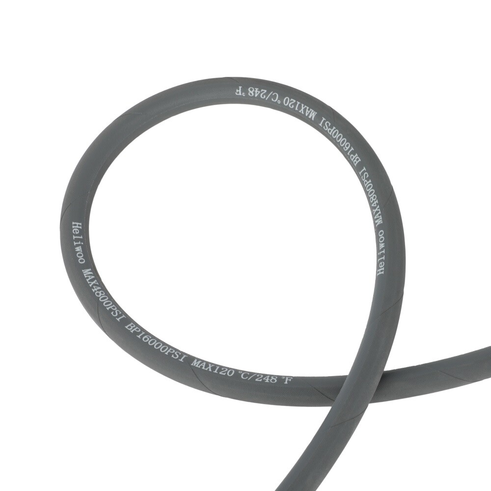 3/8″ x 50ft 4000psi Water Pressure Washer Hose Non-Marking Gray With Couplers