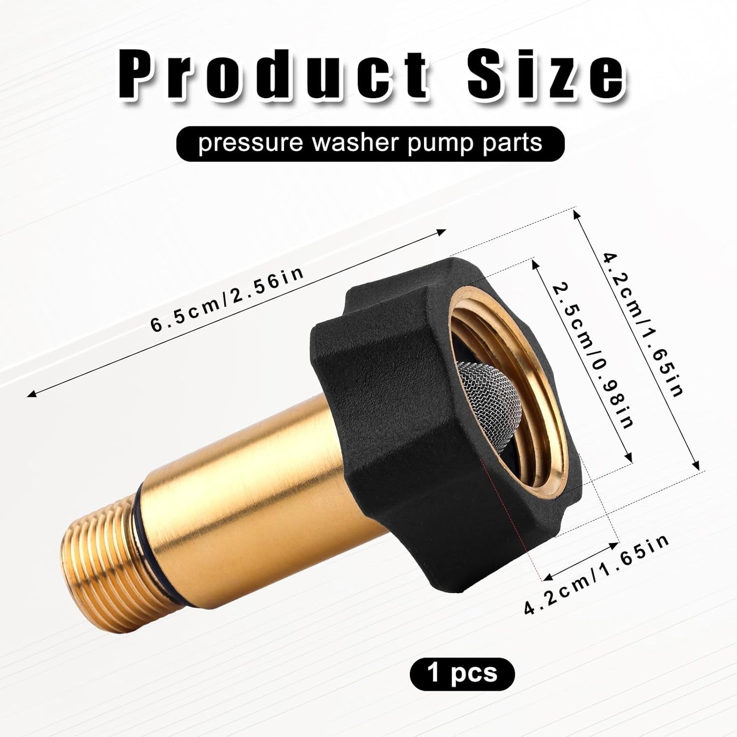 Pressure Washer Pump Water Inlet Fitting 7110166 for Simpson 510020 520004 52000