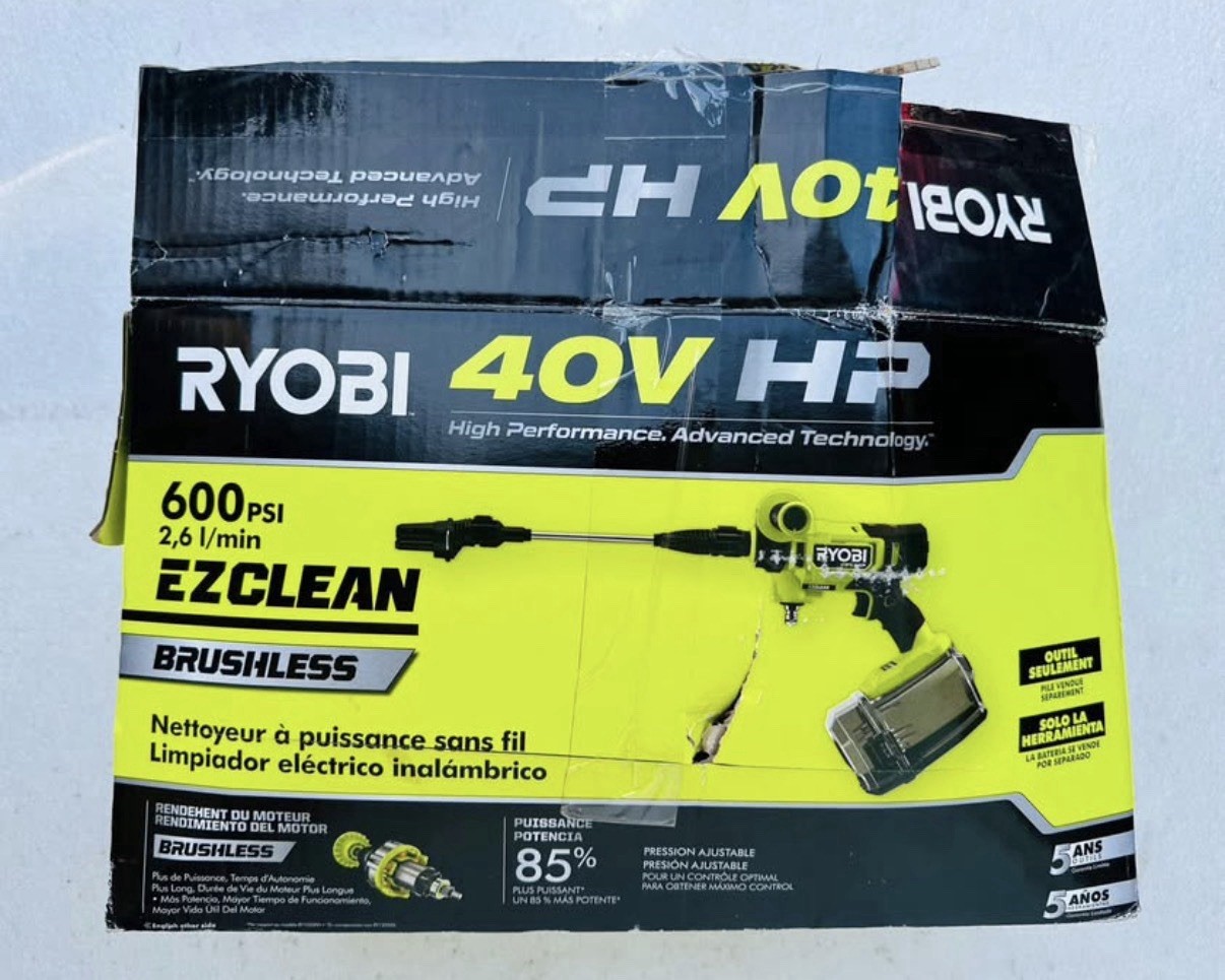 RYOBI 40V HP Brushless EZClean 600 PSI 0.7 GPM Power Cleaner ( TOOL ONLY )