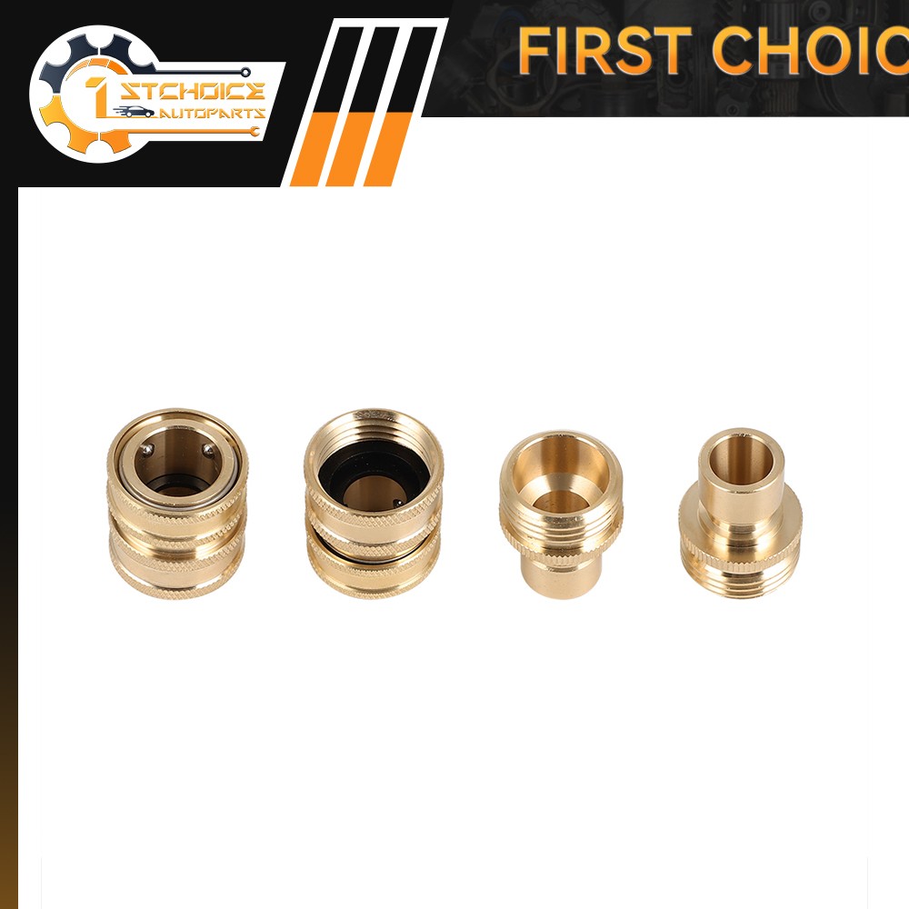 New 3/4″ Garden Hose Quick Connect Water SOLID Brass Female Male Connector Set