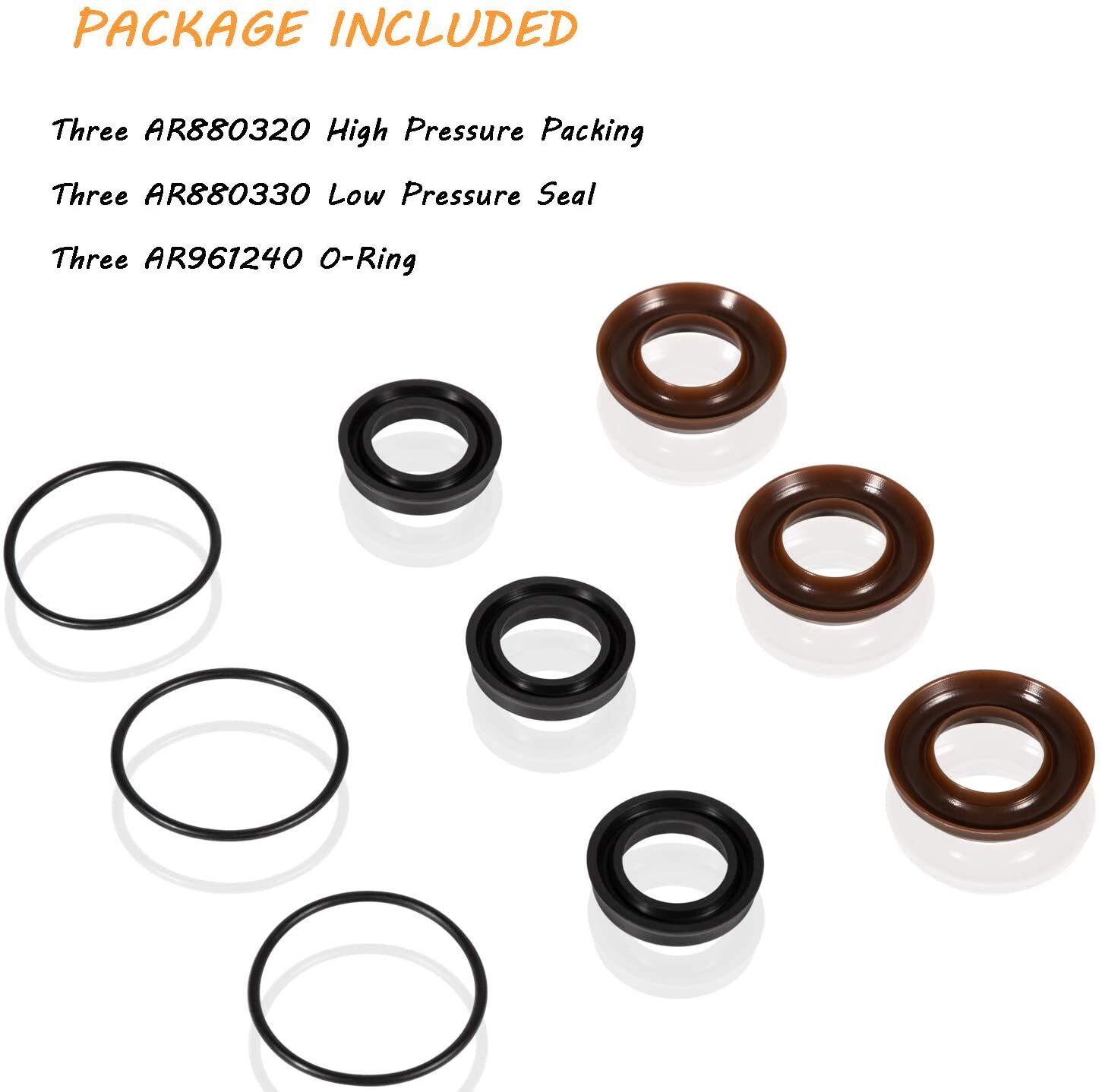 AR 1857 Packing Kit 18mm RKA XR RKV XRC AR1857 For Annovi Reverberi Replacement