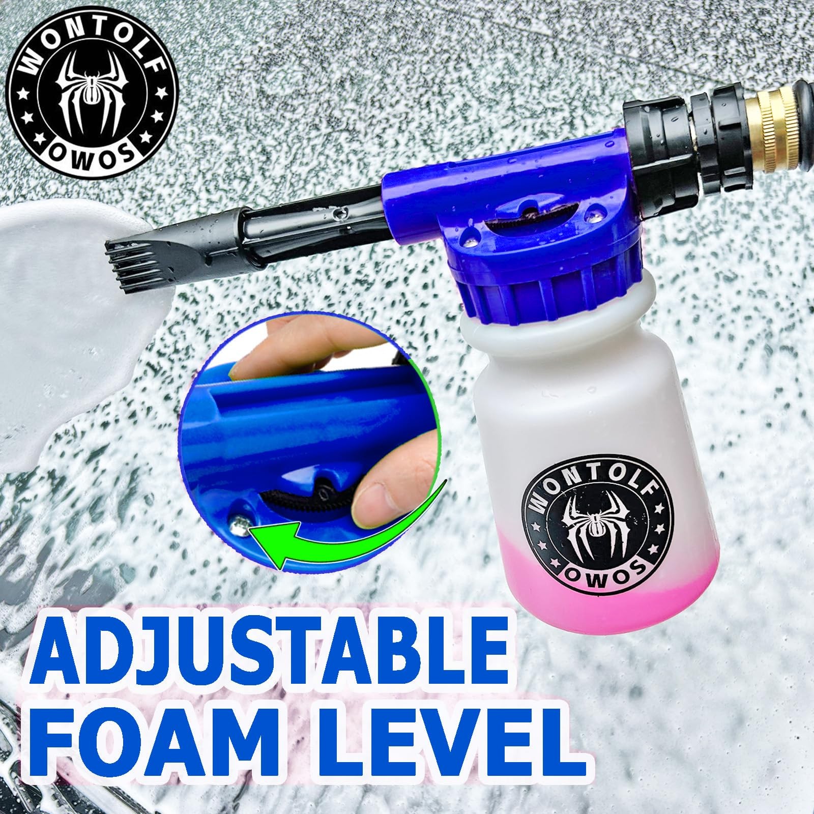 Car Wash Foam Gun Foam Sprayer – Foam Cannon Garden Hose- Car Wash Kit – Snow…