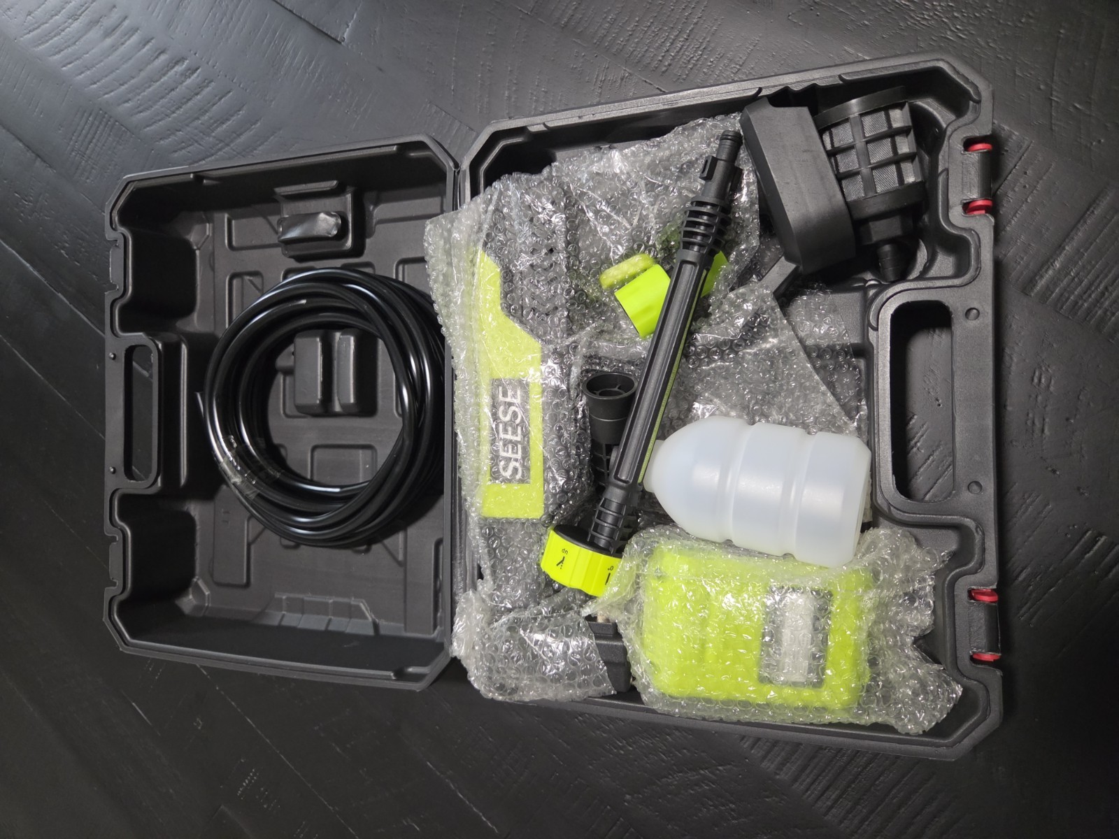 SEESE 21V Cordless Lithium Battery Cold Water Pressure Washer Kit Quick Connect