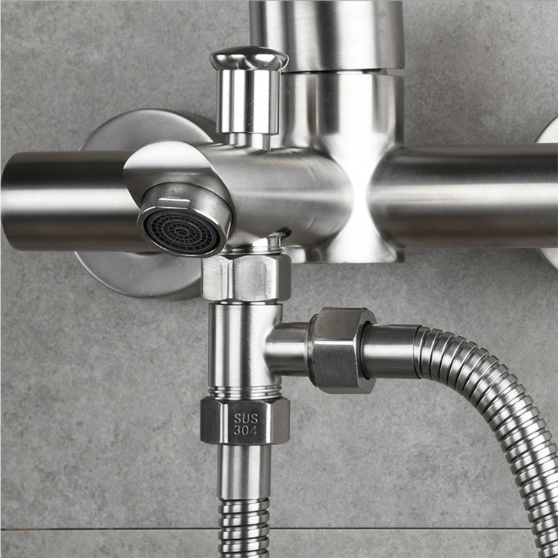Heavy Duty Steel Three Way Water Pipe Adapter Way T Splitter Nozzle Converter