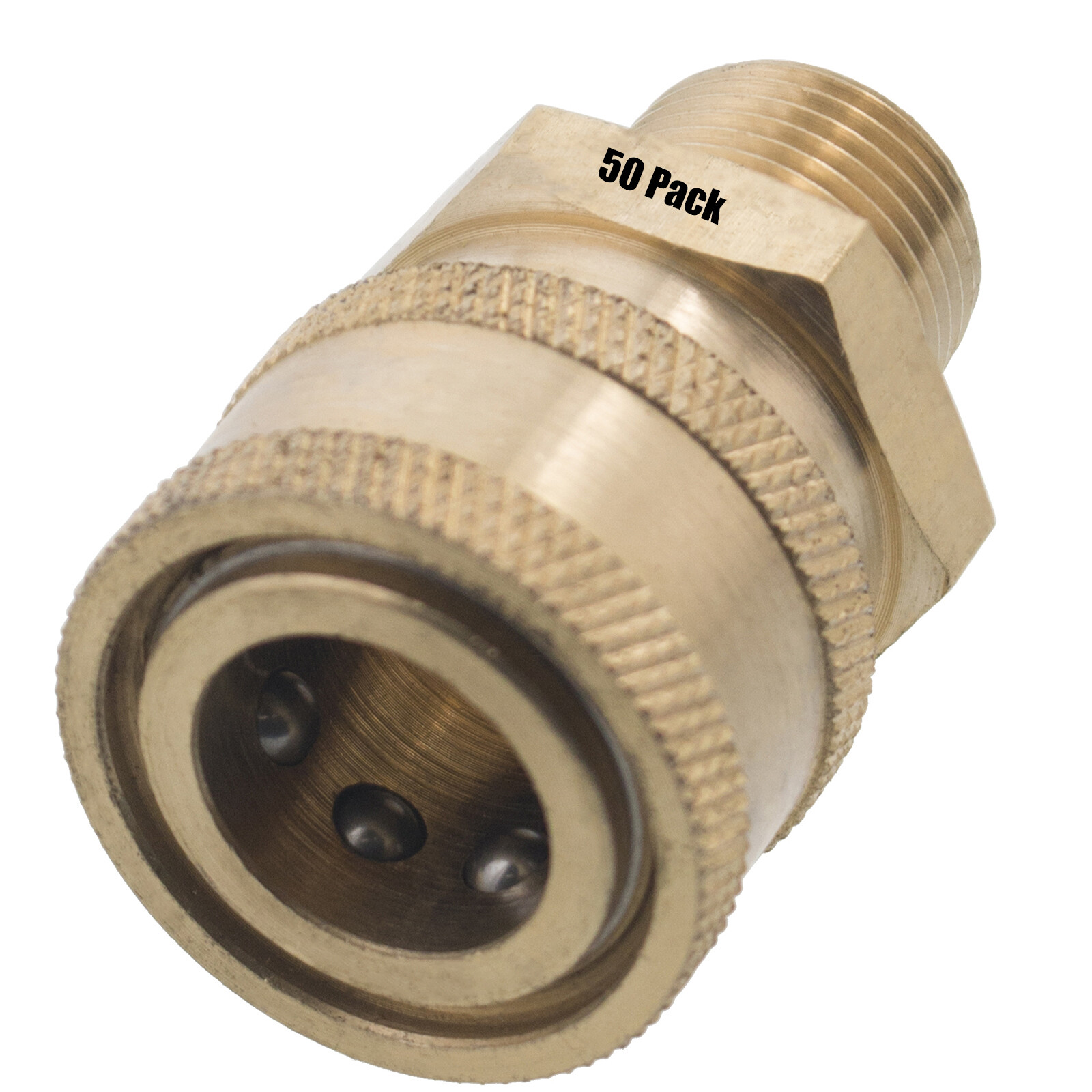(50) 3/8″ MPT Male Brass Socket Quick Connect Coupler Pressure Washer Nozzle