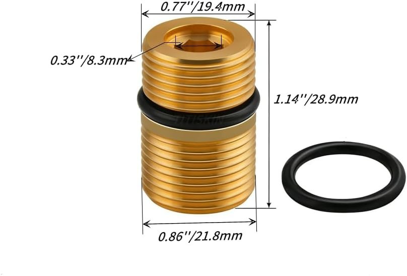Pressure Washer Brass Fitting 7110264 – M20 to M22 Connection with O-Ring Seal