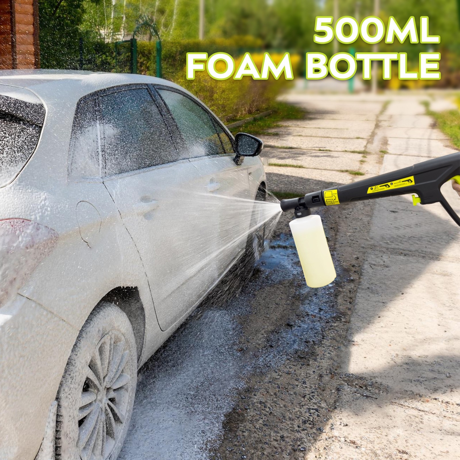Pressure Washer 4200PSI 2.5GPM, 4 Nozzles, Stainless Steel Lance, for Car Wash