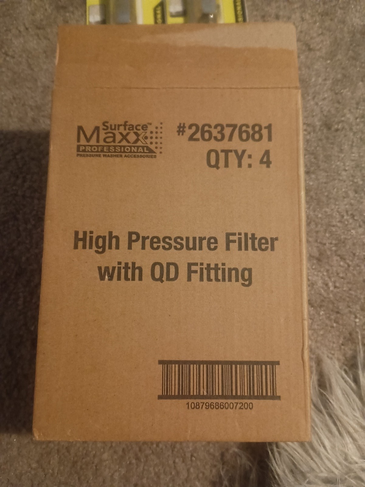 4 Pack Surface Maxx High Pressure Filter Attachment with QD Fitting #2637681